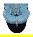 Cybex Sirona Q y Z i size - Detalle inferior Blue Sparkles