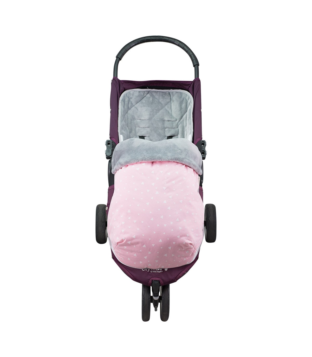 Jogger City mini e Joolz - vista do carrinho Pink Sparkles