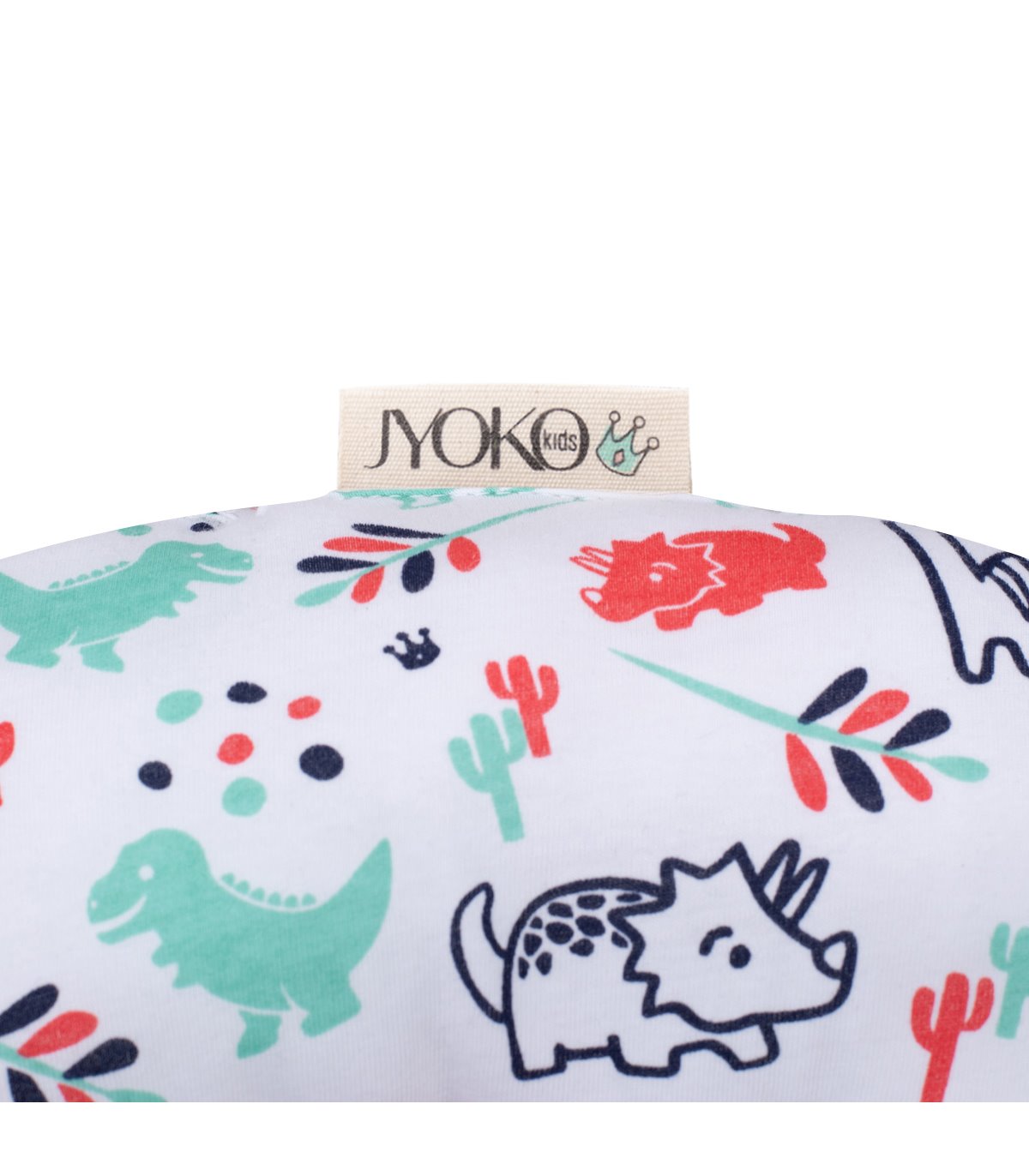 Almohada de viaje - Detalle etiqueta Dino Party