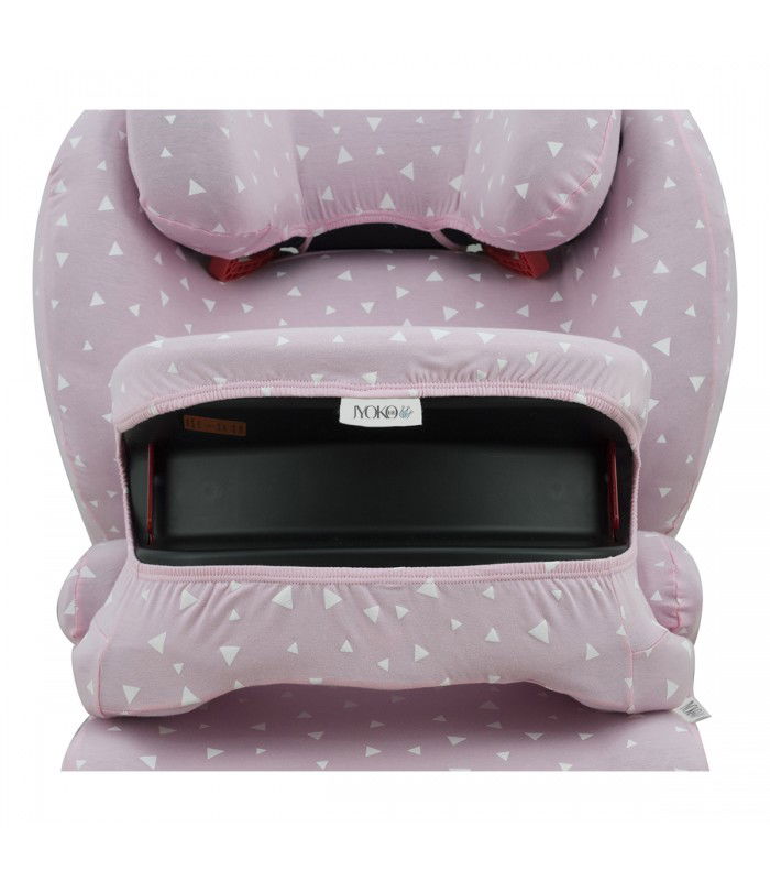 recaro monza nova is - Vista frontal con retenedor Pink Sparkles recaro monza nova is - Vista frontal con retenedor Pink Sparkles