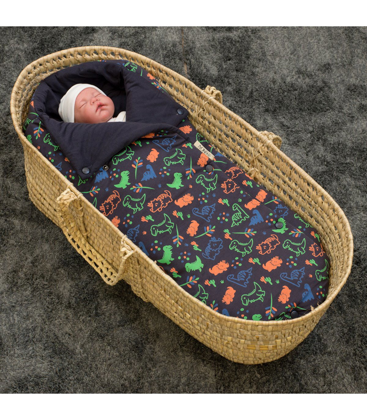 Saco capazo bebe - Vista de uso Happy Dino