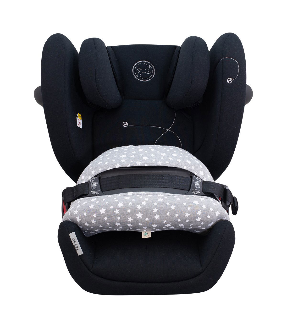 Cybex Pallas G i tamanho - Vista frontal White Star