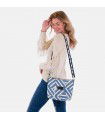 Umhängetasche - Ansicht mit Modell verwenden Diamond Blue