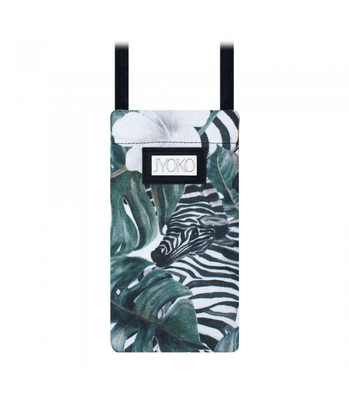Bolsa acolchoada para celular Zebra - 1