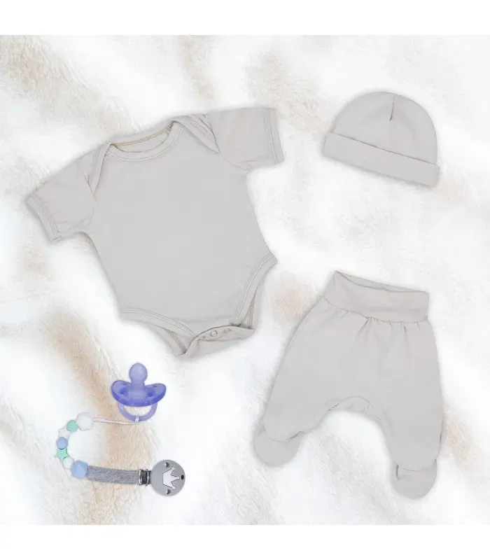 Conjunto primera puesta con Chupetero Cream - 1