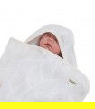 Primo set Baby Blue con mantella bagnetto neonato - 4