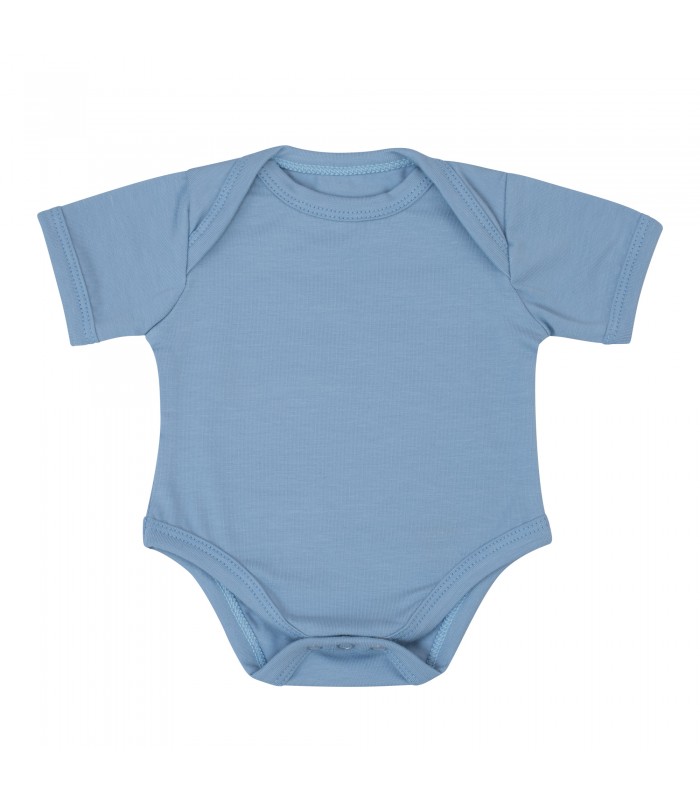 First Laying Body for Baby Blue Short Sleeve - Front View
