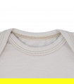 Body of first laying for baby Cream Short Sleeve - Detail Neck