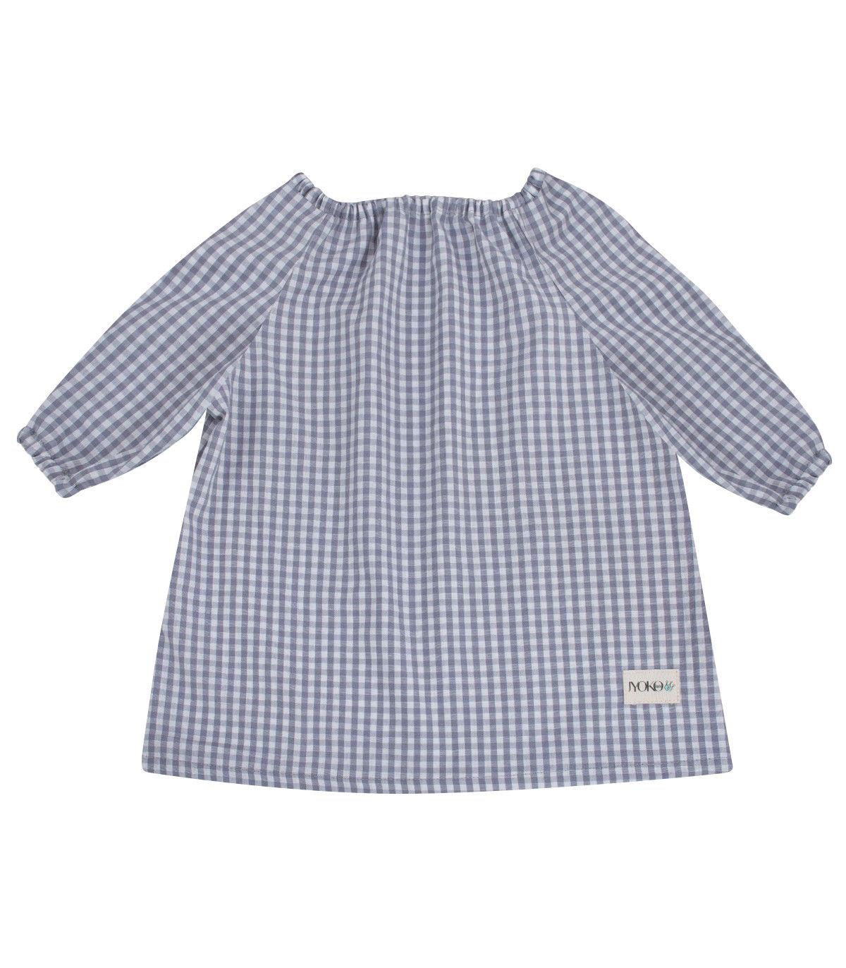 Silver Vichy Nursery Bat - Vista frontale