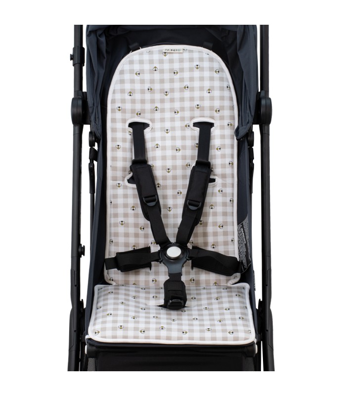 Bugaboo butterfly picnic vichy chair mat - front view