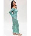 Aquamarinfarbenes Dessous-Kleid - 2