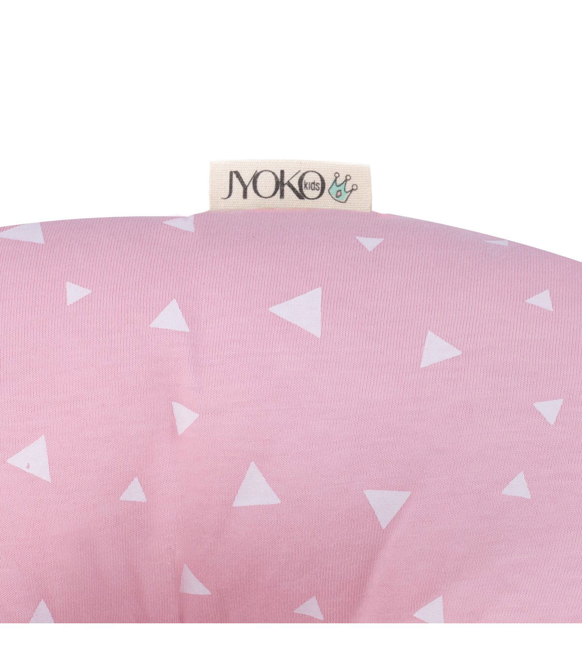 Almofada de viagem - detalhe da etiqueta Pink Sparkles